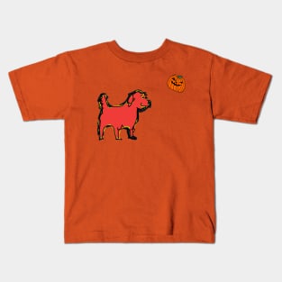 Halloween Dog Found Spooky Pumpkin Kids T-Shirt